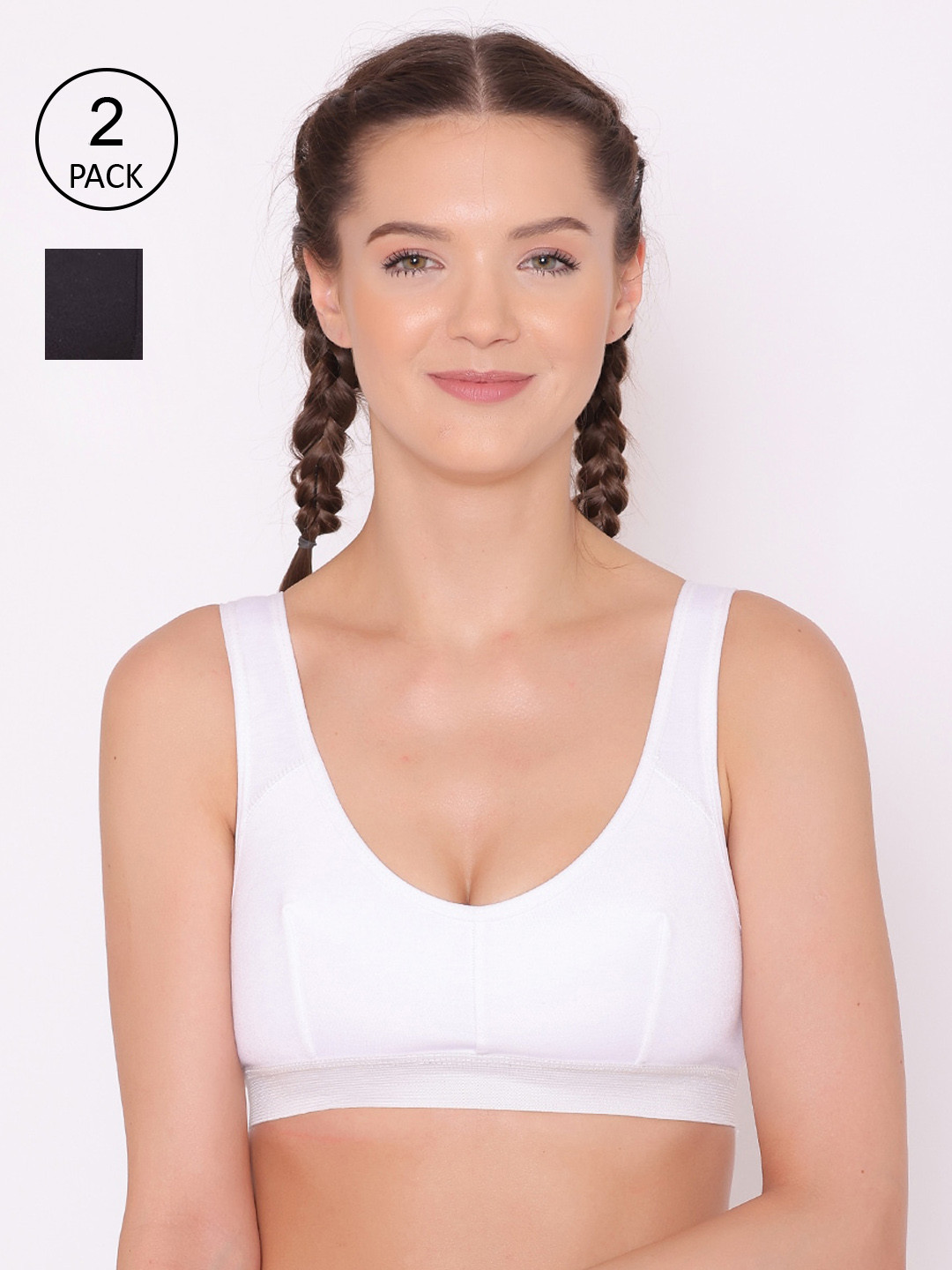 ABELINO Girls Black Bra