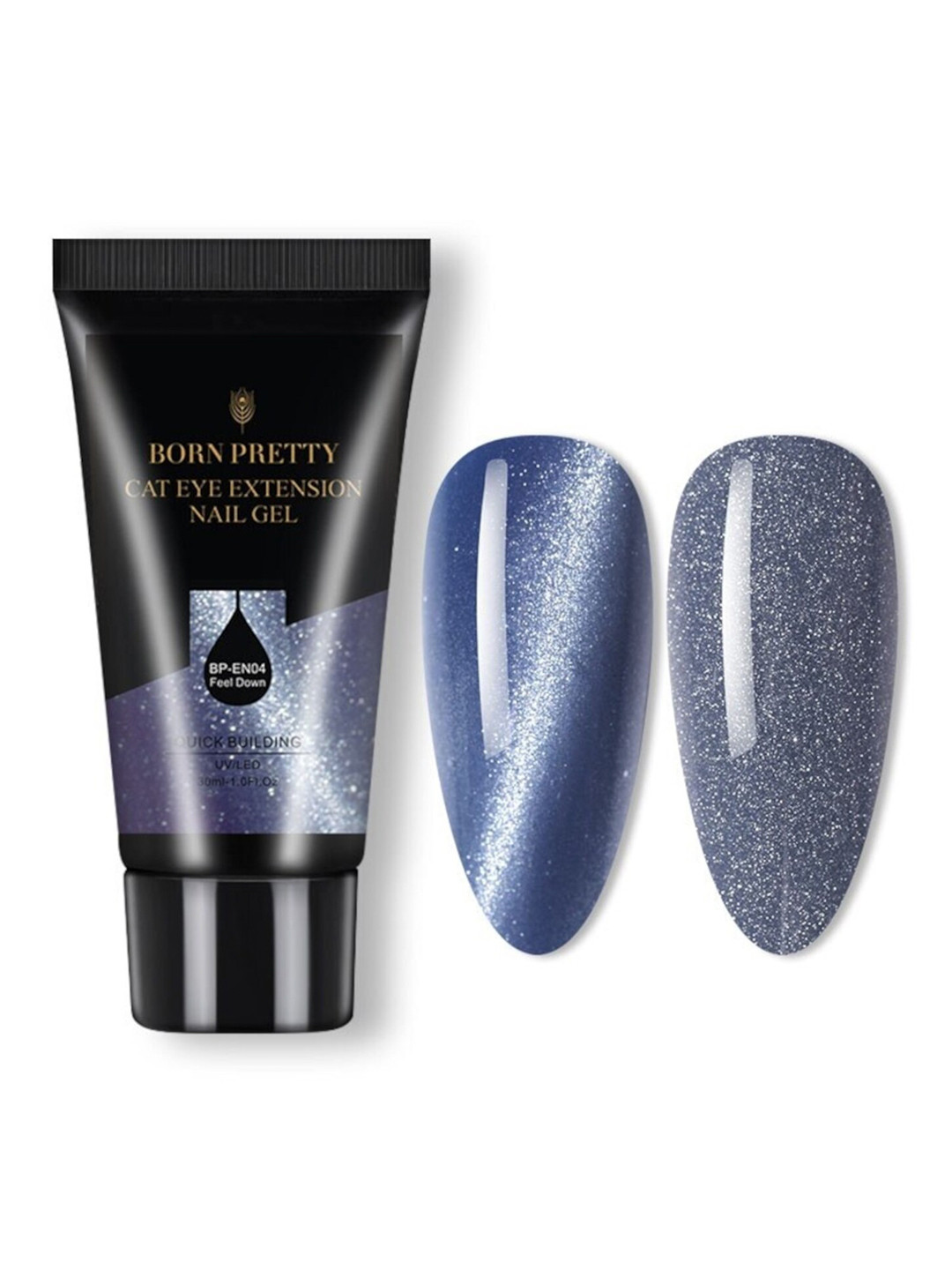 BORN PRETTY Cat Eye Magnetic Nail Extension Gel Acrylic Soak Off UV Gel Nail Polish - EN04