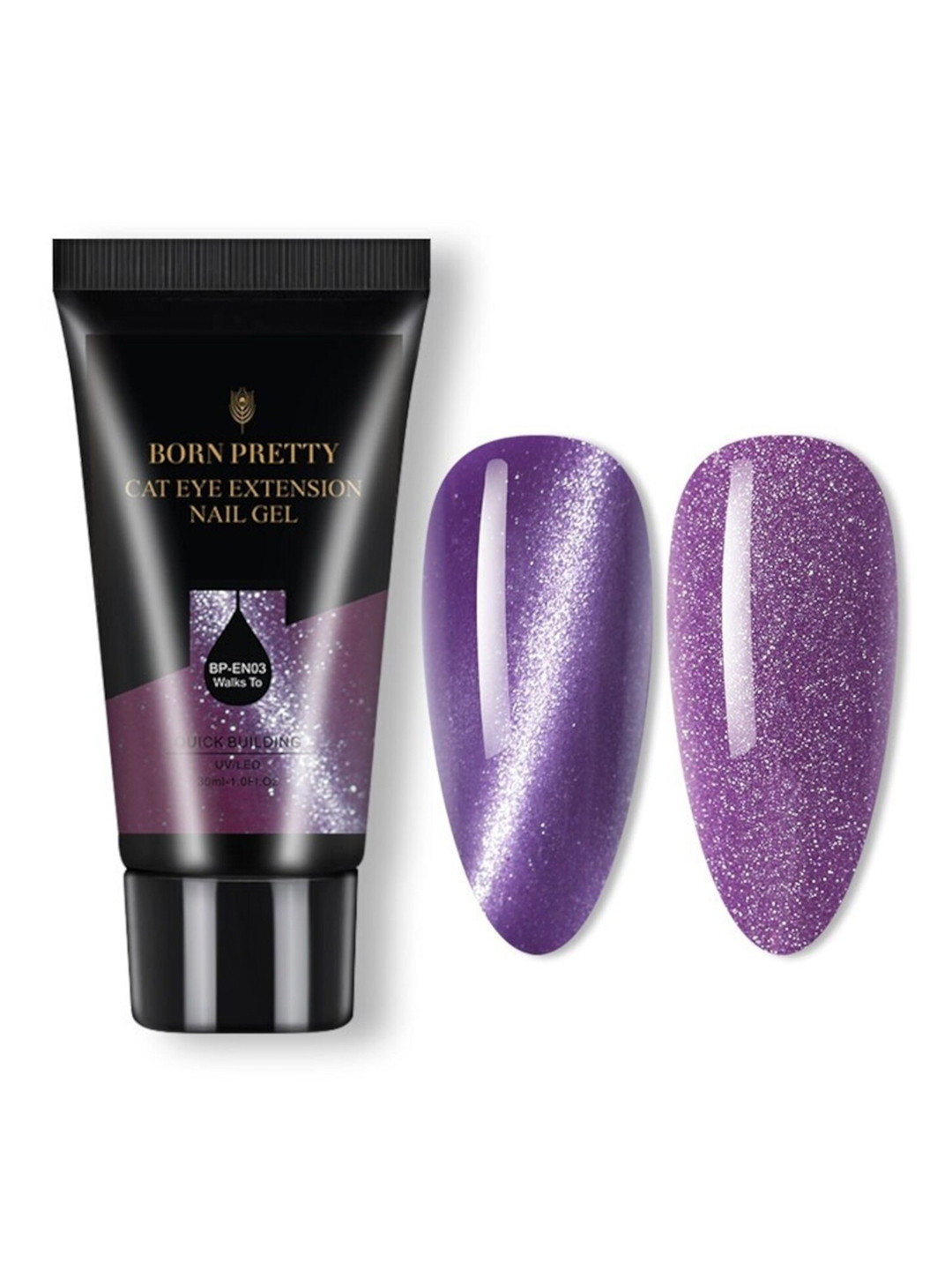 BORN PRETTY Cat Eye Magnetic Extension UV-LED Nail Gel 30ml - Walks To BP-EN03