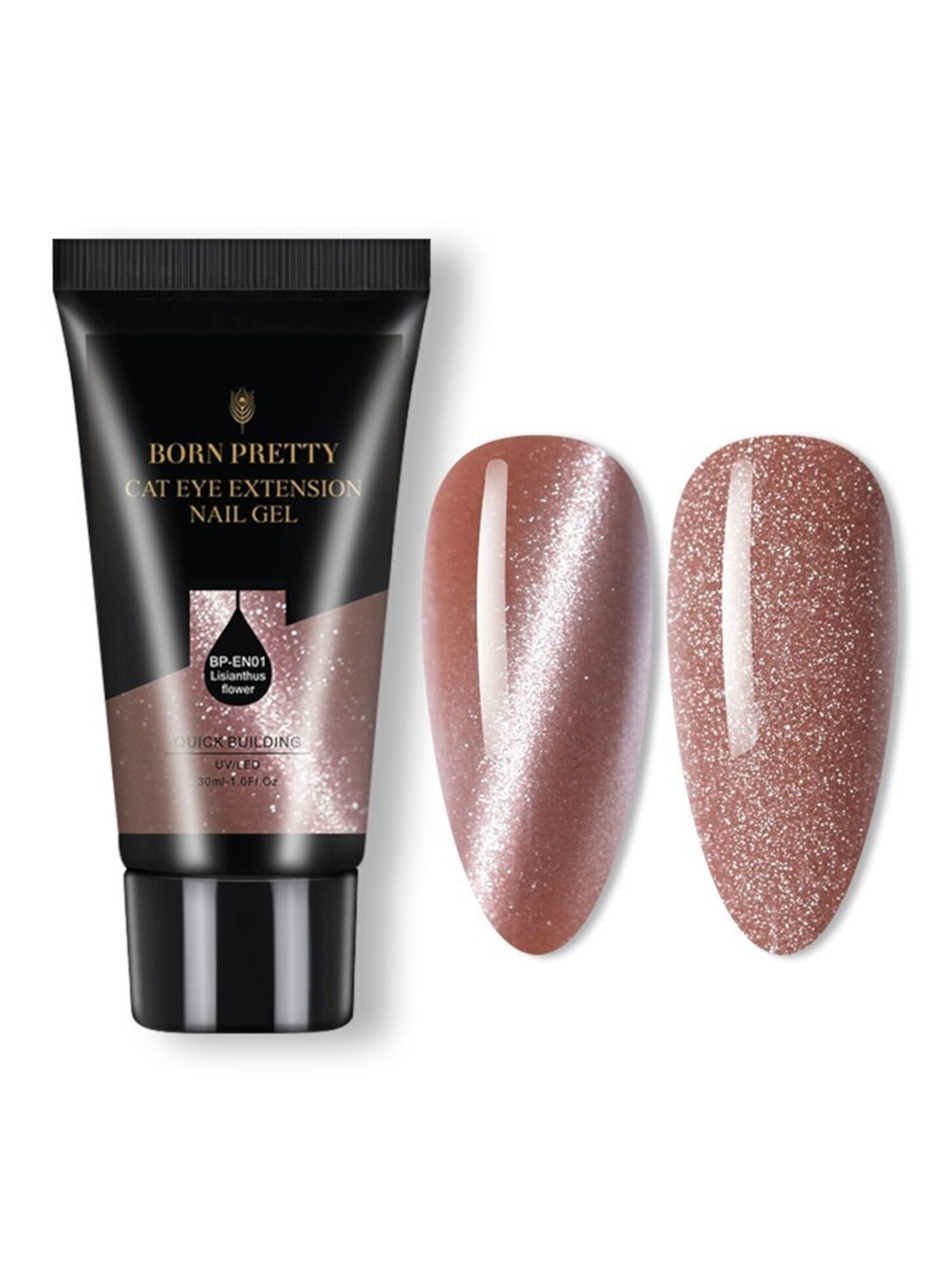 BORN PRETTY Cat Eye Magnetic Extension UV-LED Nail Gel 30ml - Lisianthus Flower BP-EN01