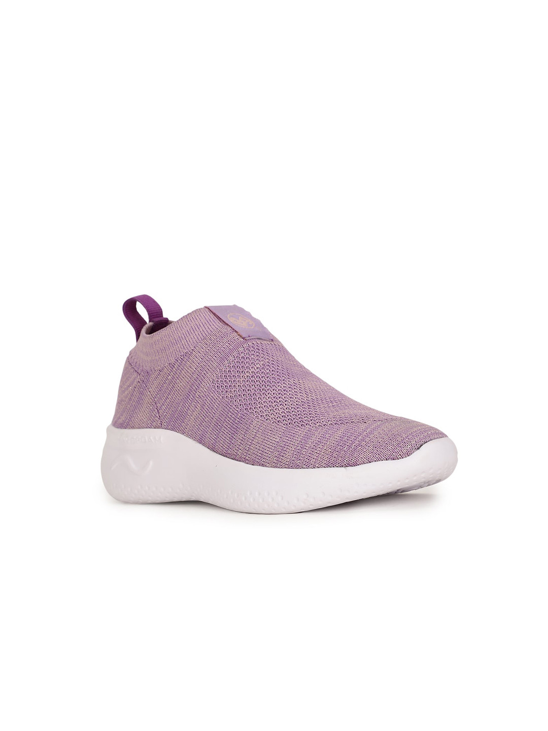 Bubblegummers Girls Purple Woven Design Slip-On Sneakers