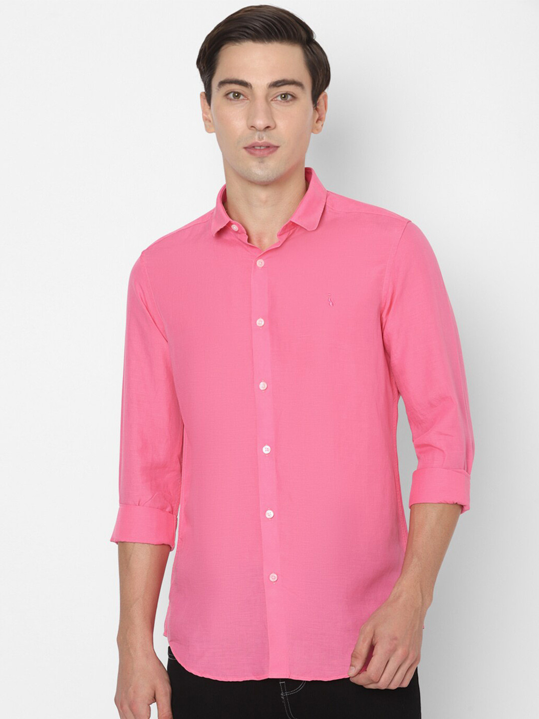 SIMON CARTER LONDON Men Pink Slim Fit Casual Shirt