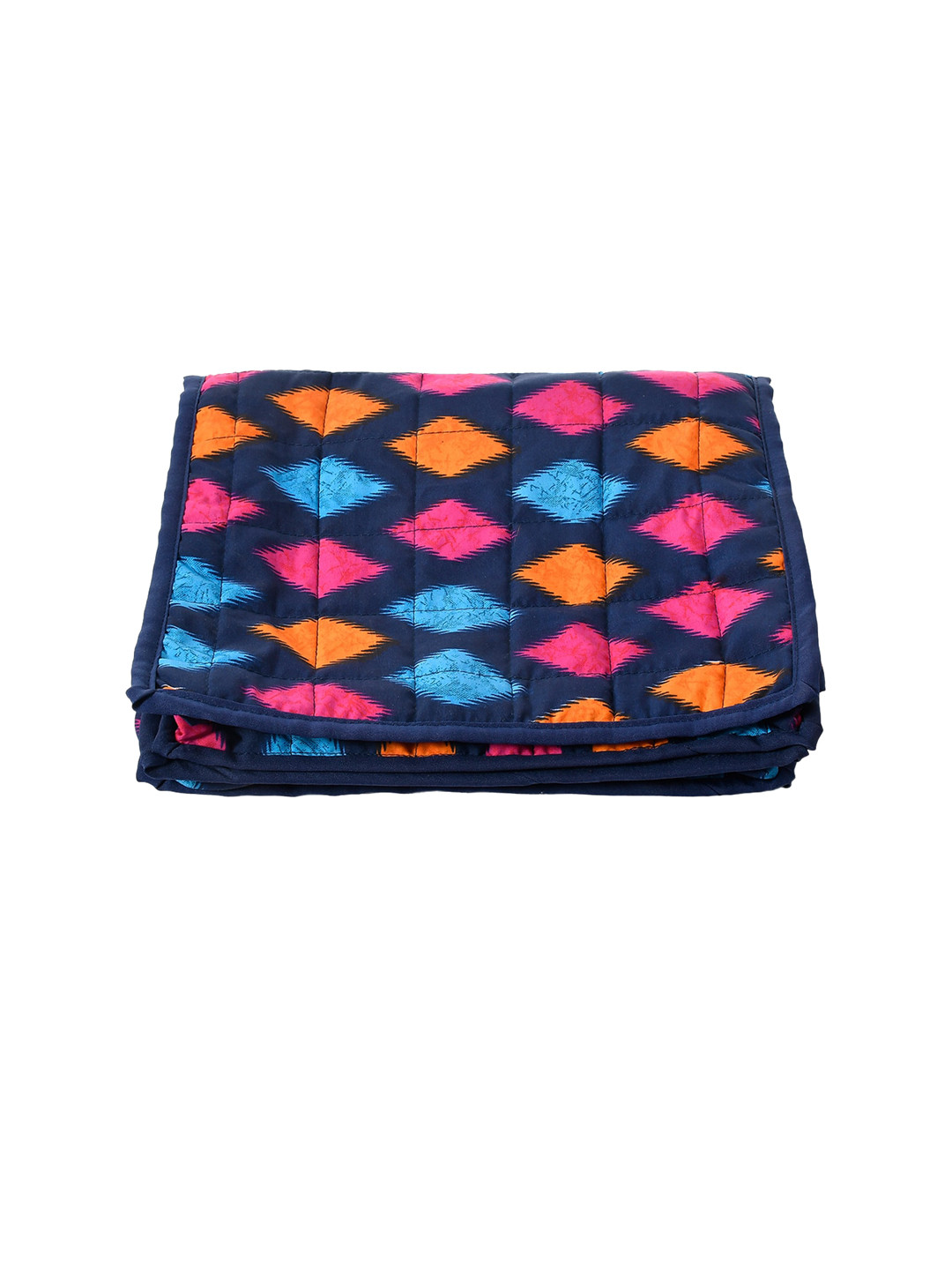Kuber Industries Blue & Pink  Printed Cotton Undergarments Storage Bag