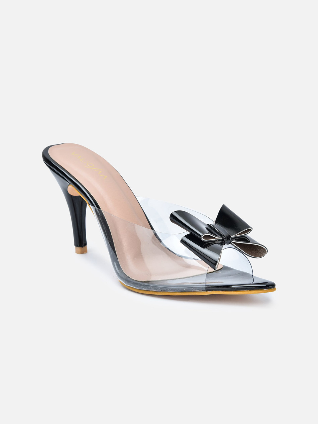 VALIOSAA Black Pumps with Bows