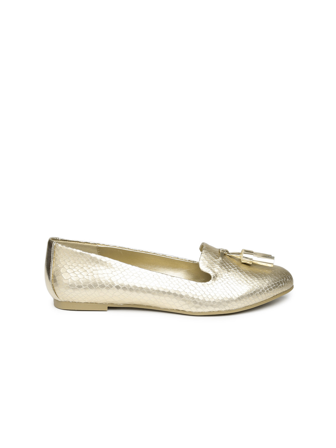 Buy ALDO Women Gold Toned Textured Flat Shoes Flats for Women