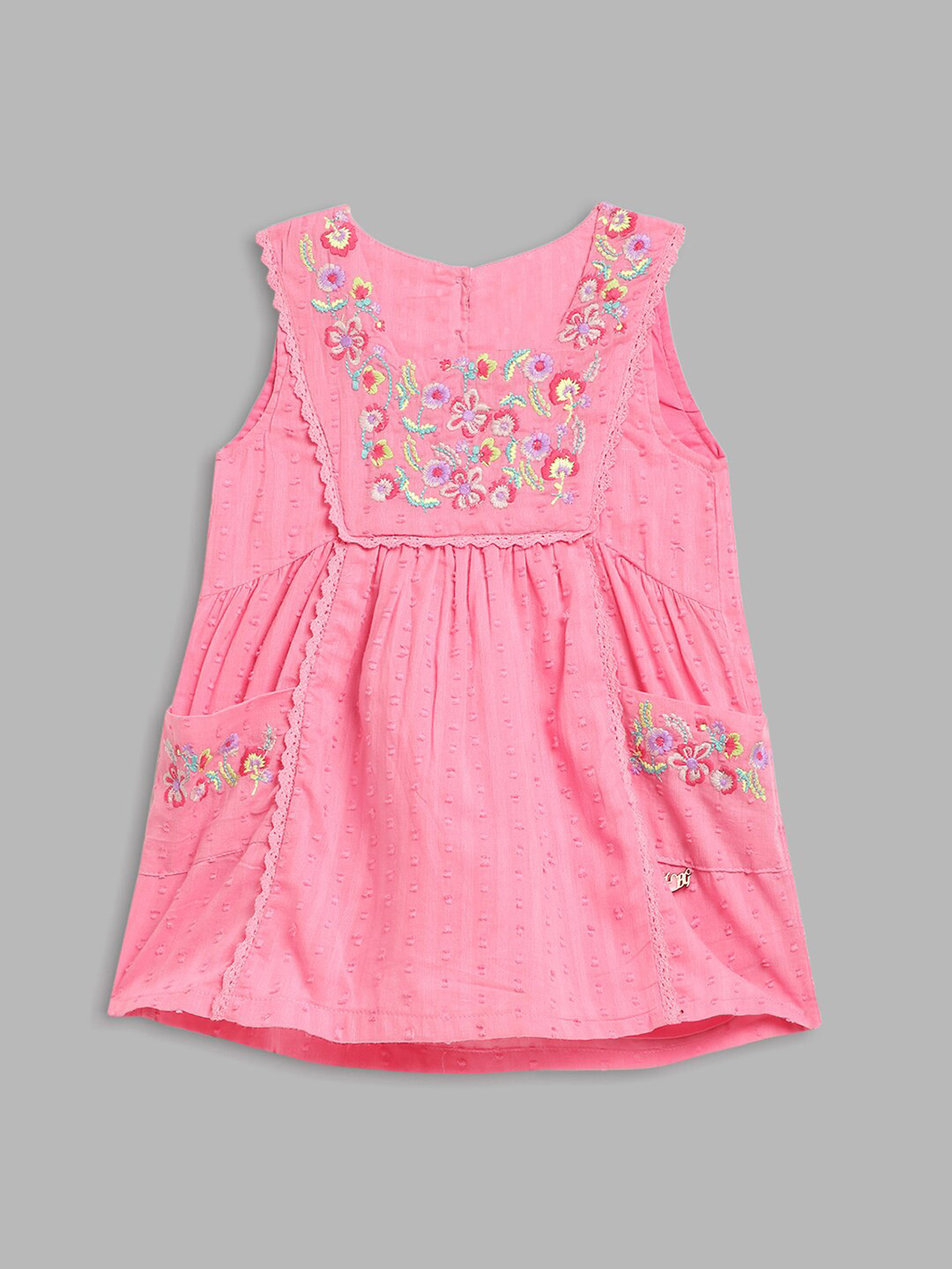 Blue Giraffe Pink A-Line Dress