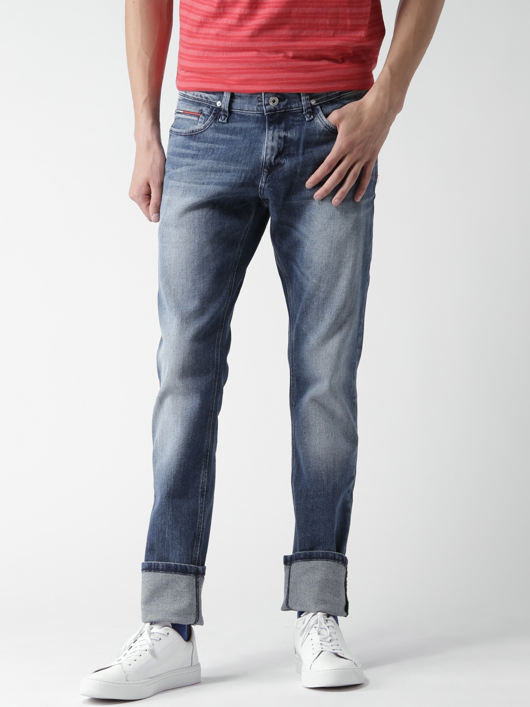 Buy Tommy Hilfiger Blue Skinny Sidney Fit Stretchable Jeans - Jeans Men 1851307 | Myntra