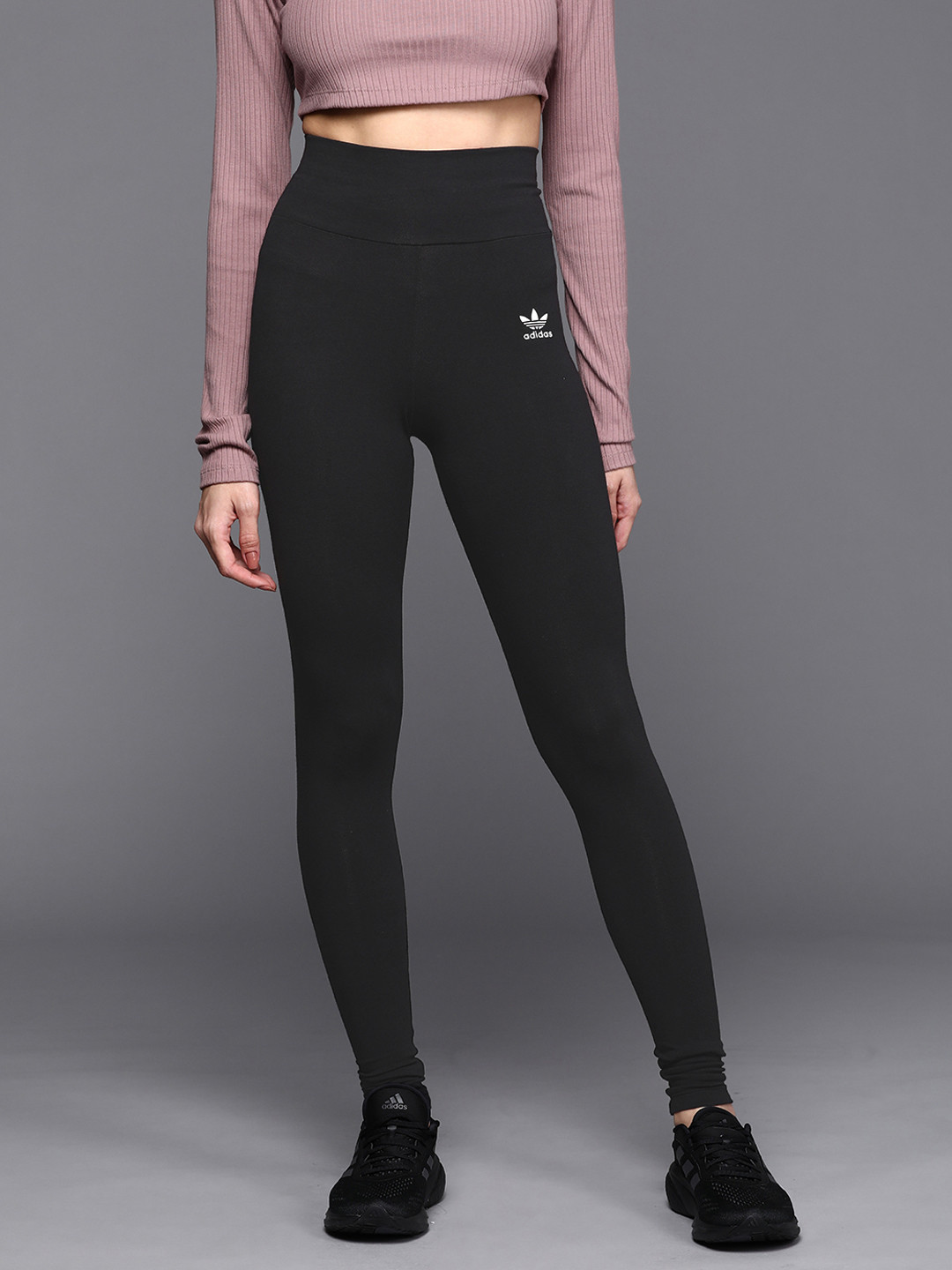 ADIDAS Originals Women Black Solid Adicolor Essentials Tights