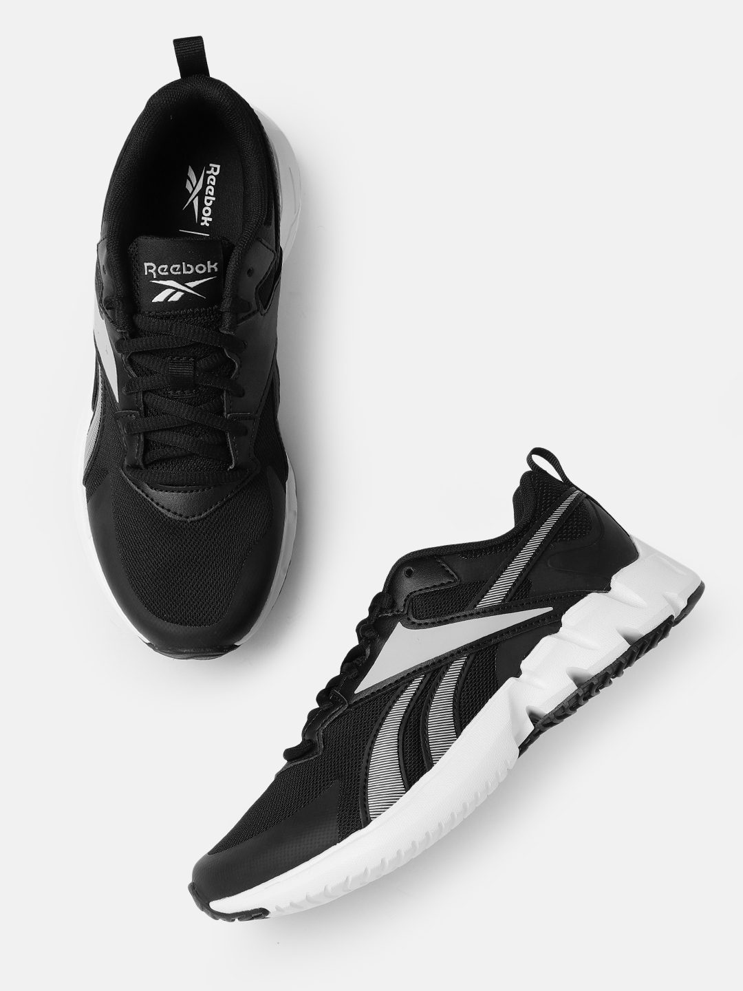 Reebok athletic run 2.0 black running shoes best sale
