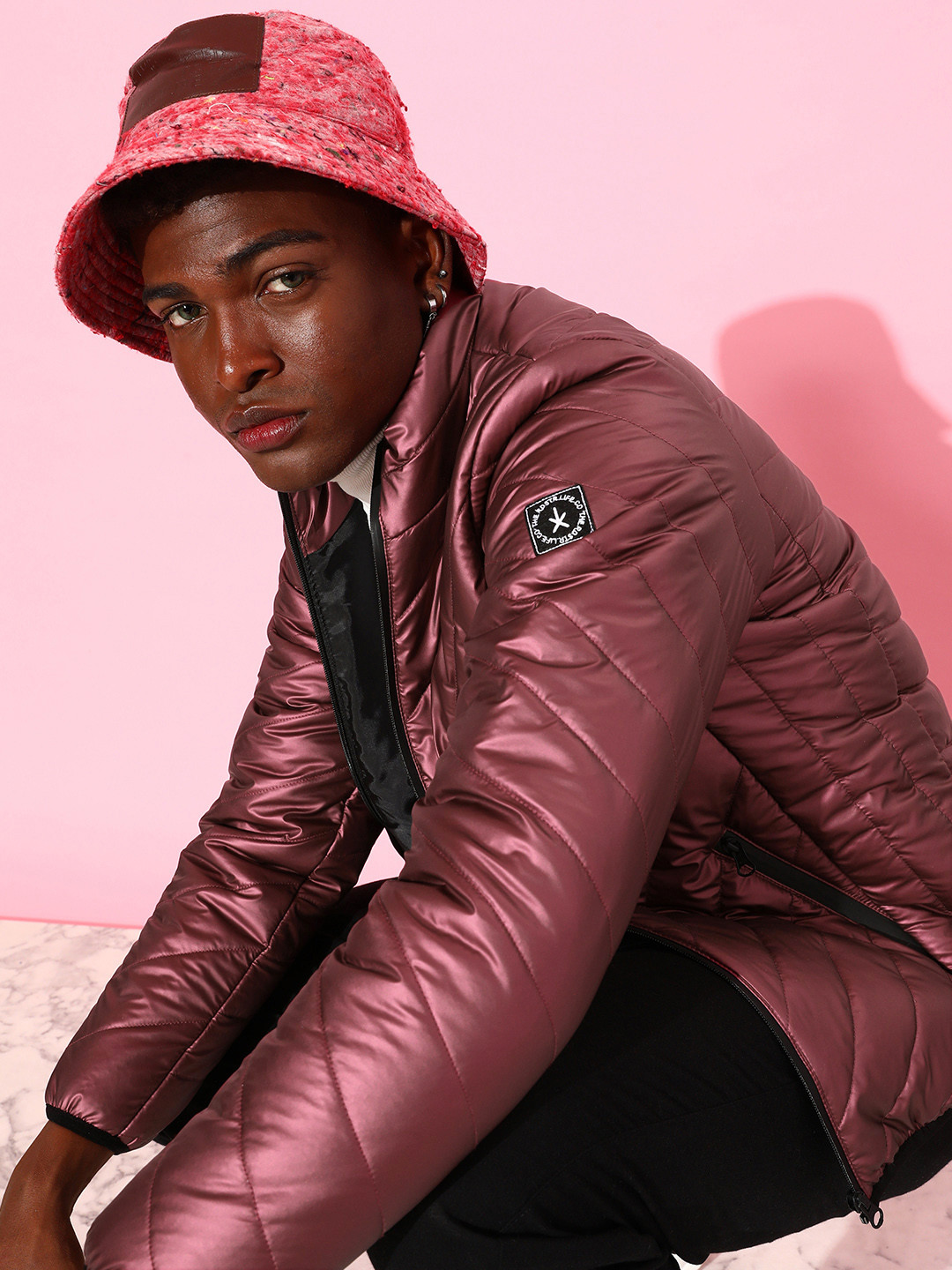 The Roadster Lifestyle Co. Men Solid Padded Jacket