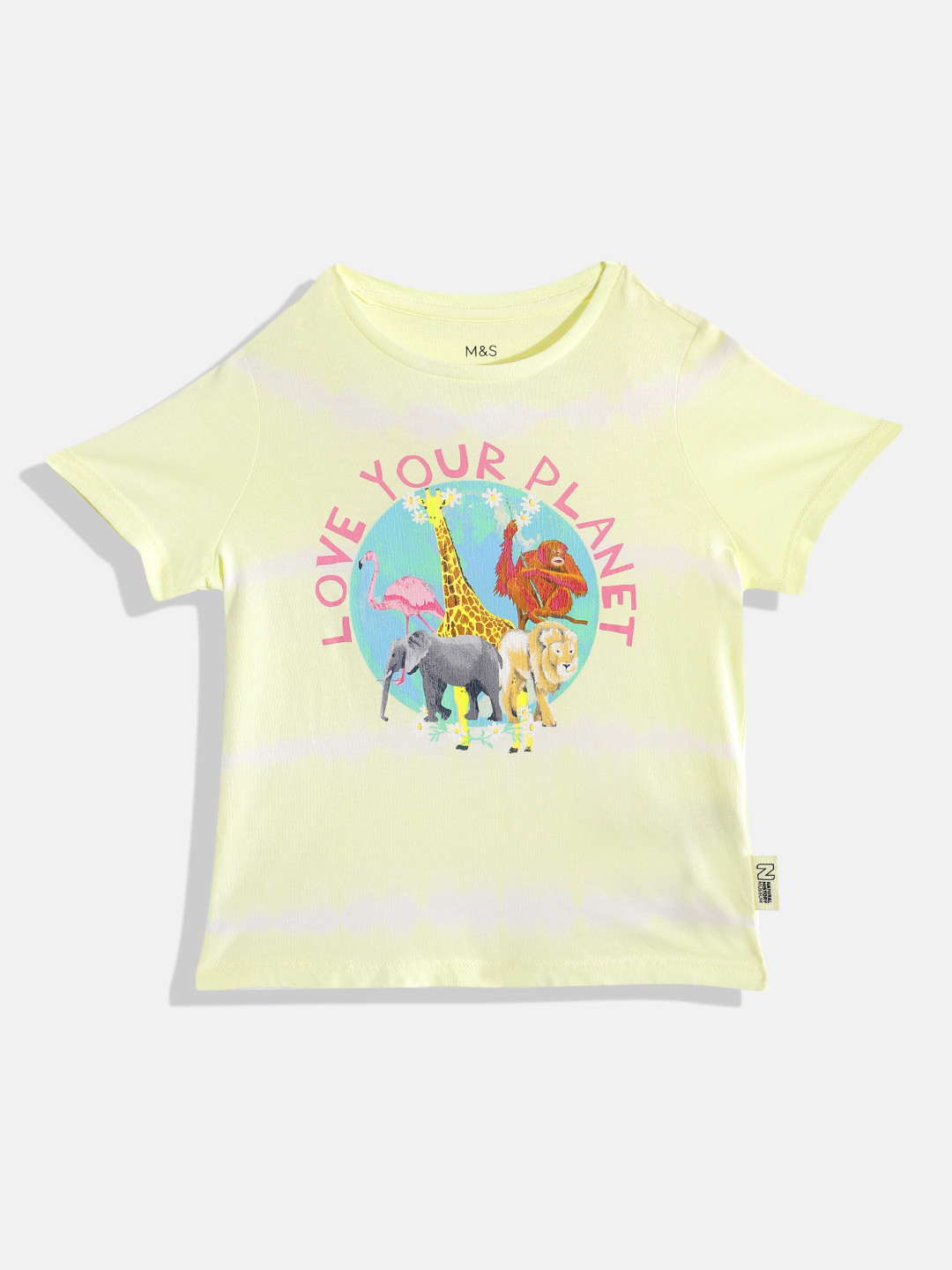 Marks & Spencer Girls Pure Cotton Printed T-shirt