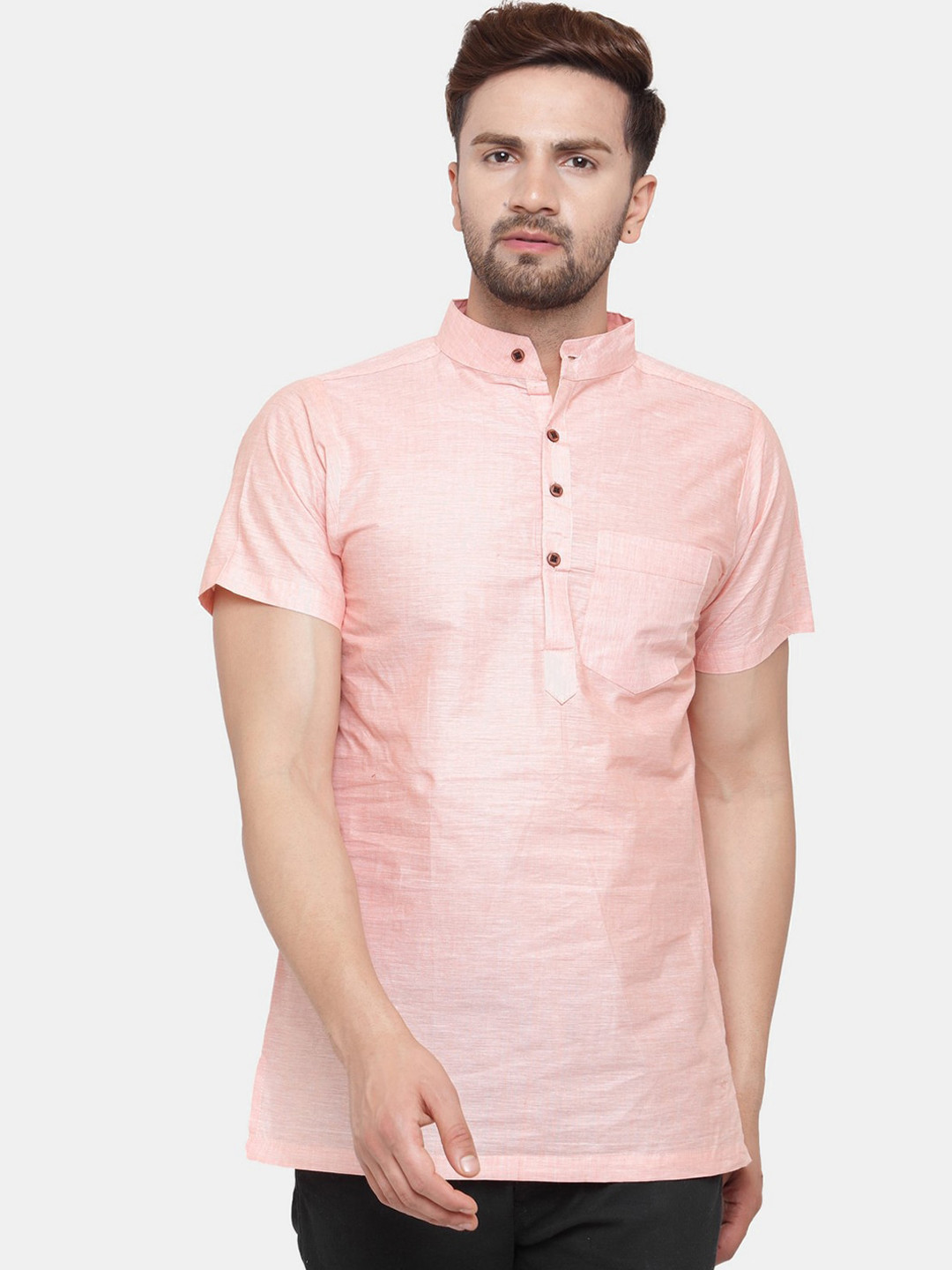 Sayesha Men Pink short sleeve Kurta