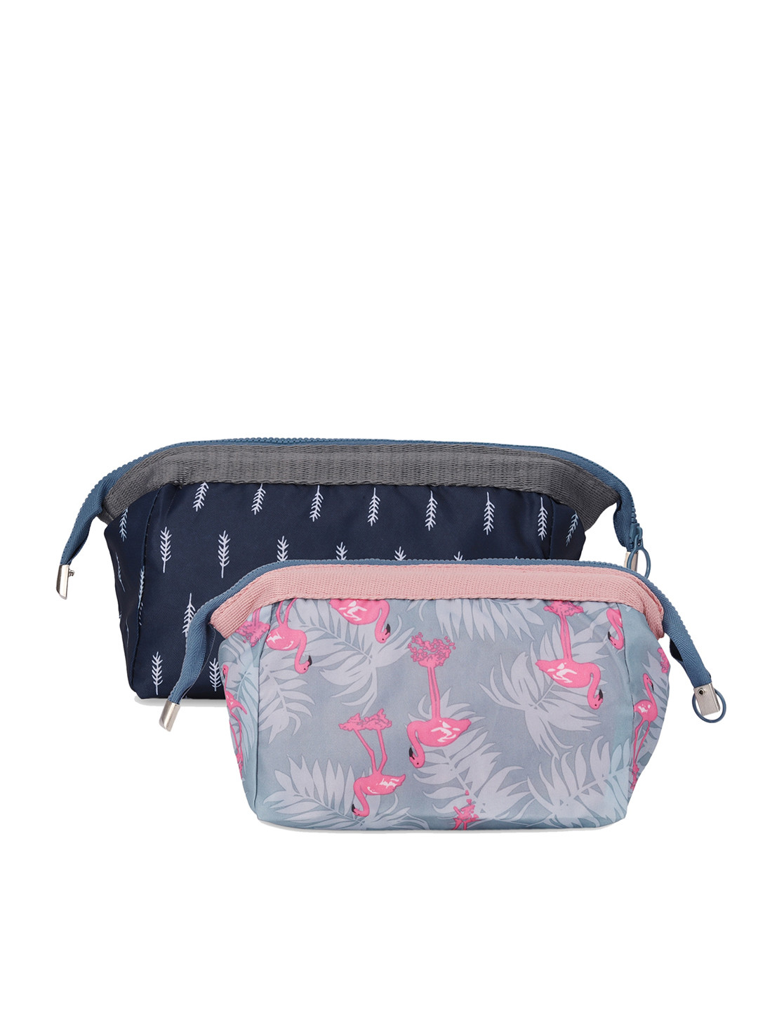 NFI essentials Women Set Of 2 Multi-Colored Printed Pouch Travel Accessory