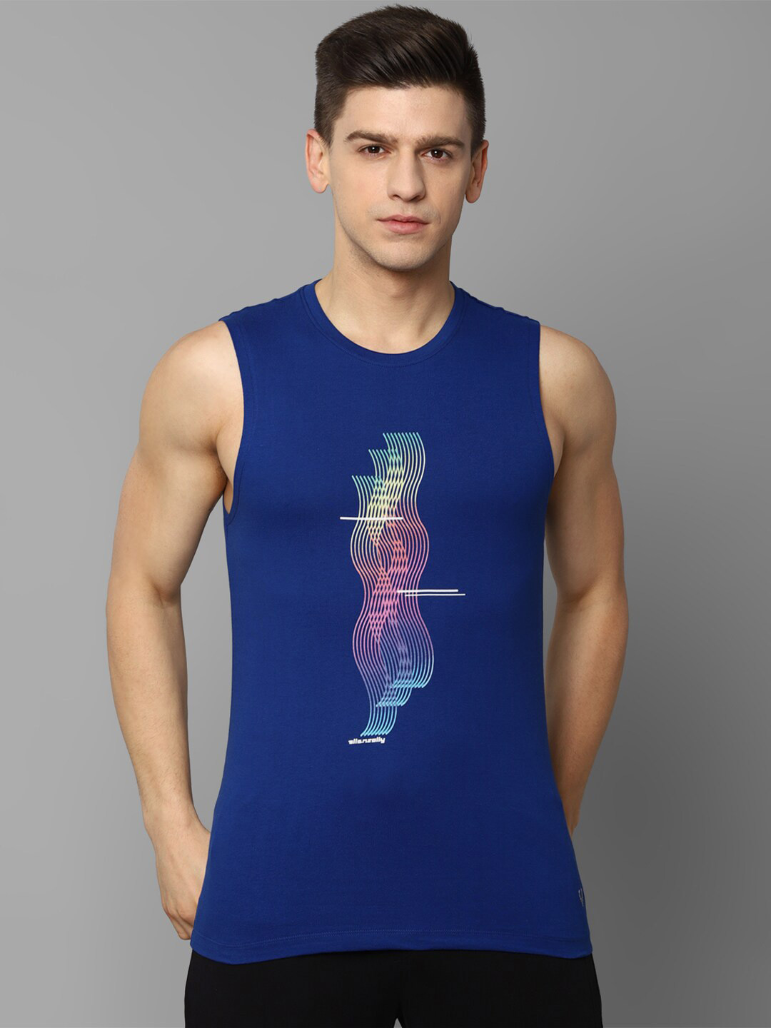 Allen Solly Tribe Men's Blue Printed T-shirt