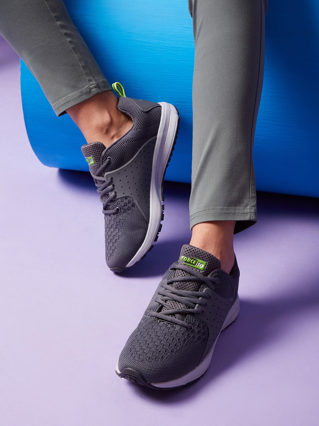 Liberty Women Black Mesh Running Non-Marking Shoes