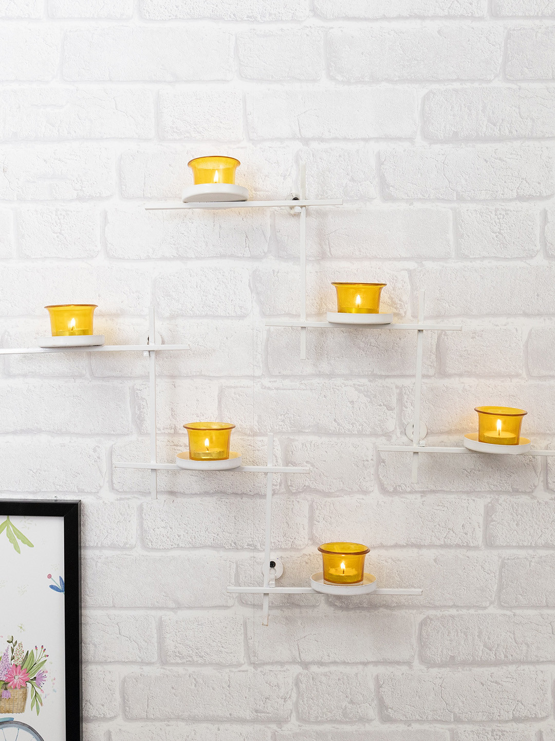 Homesake Set of 6 Tealight Candle Holder with Scorching Ladder