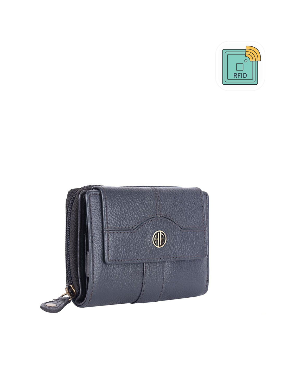 HAMMONDS FLYCATCHER Women Grey Leather Two Fold Wallet