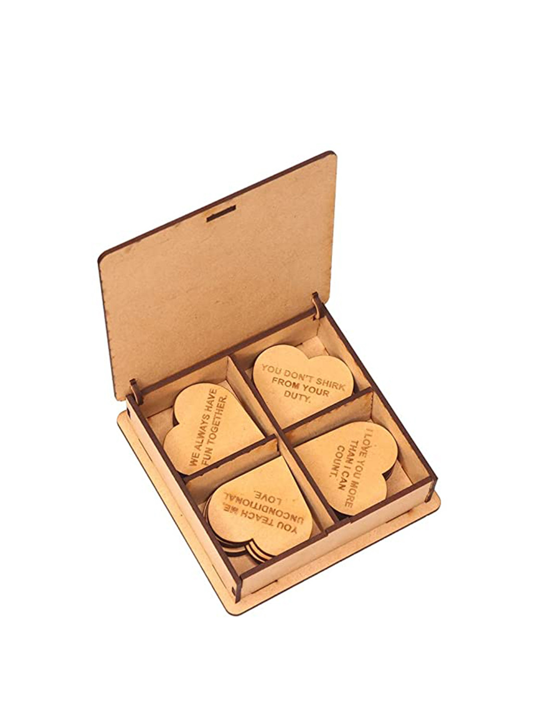 Buyist Unisex Beige Printed Need U Message Pills Gift Box