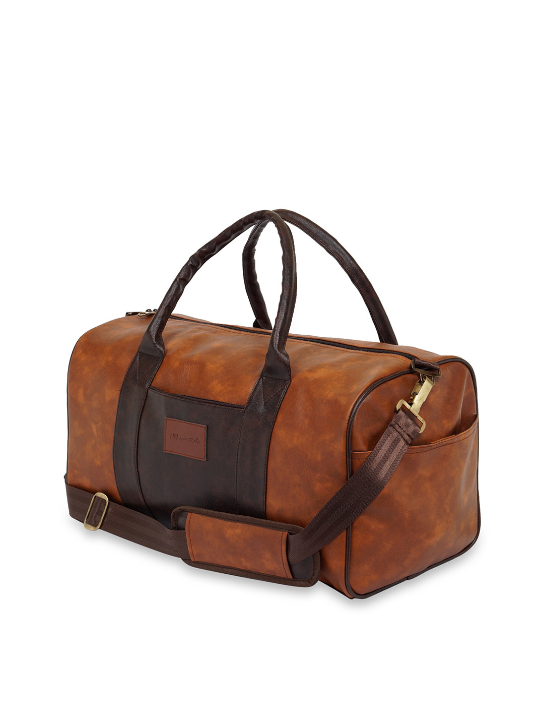 NFI essentials  Brown Solid Medium Size Duffel Bag-31 Litre