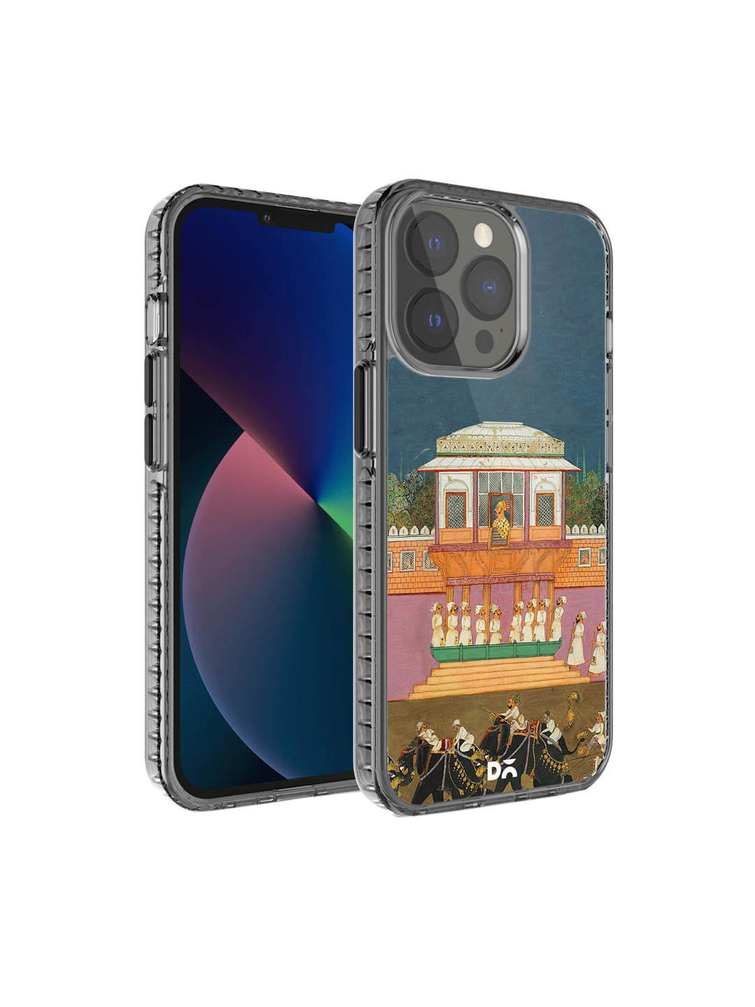 DailyObjects Navy-Blue & Mustard Royal Parade Stride 2.0 iPhone 13 Pro Back Case