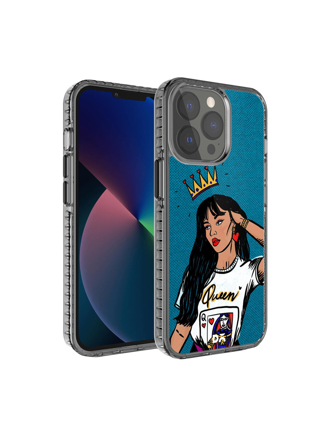 DailyObjects Blue & White Printed iPhone 13 Pro Max Phone Case