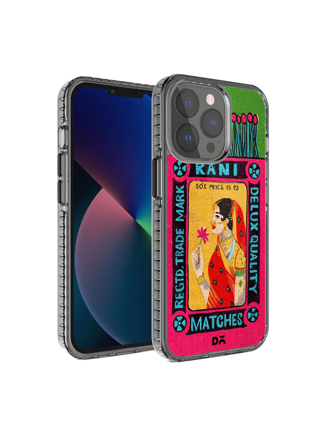 DailyObjects Pink & Green Printed iPhone 13 Pro Max Back Case