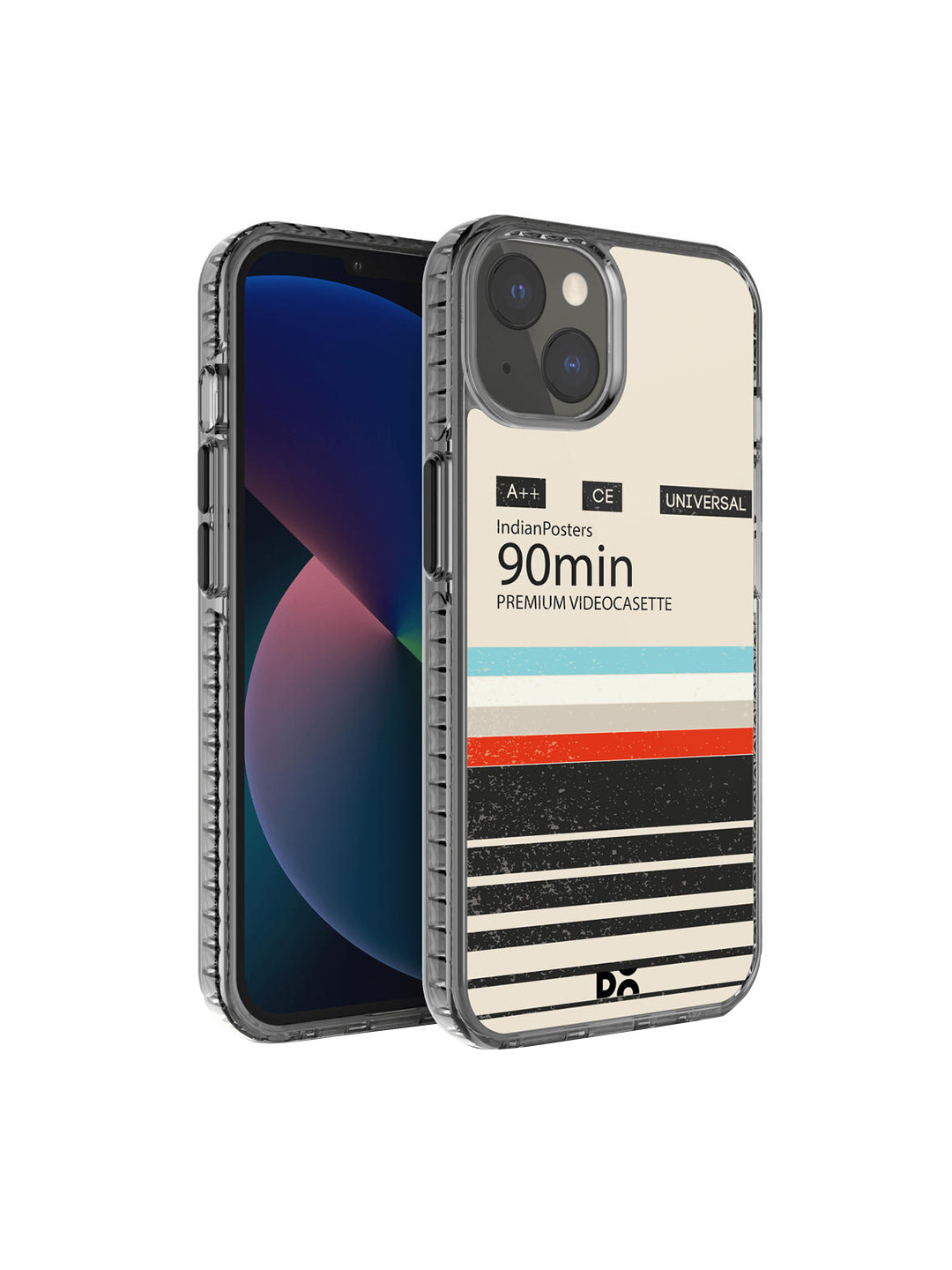 DailyObjects Beige & Red Stride Printed iPhone 13 Phone Case