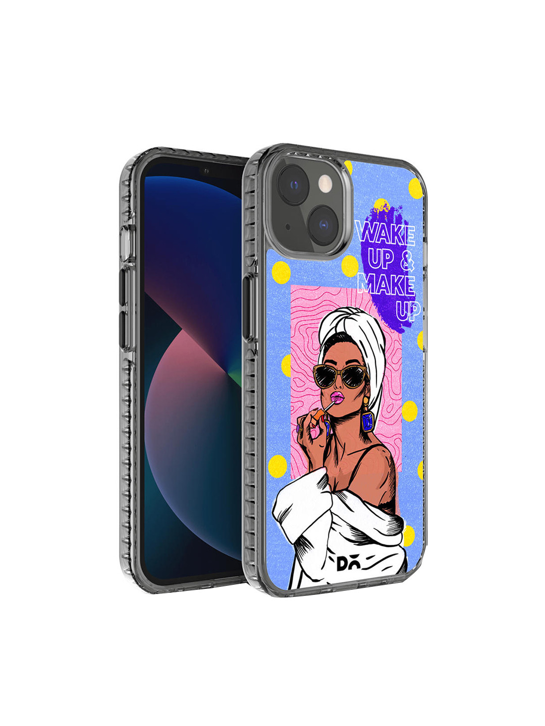 DailyObjects Blue & Pink MakeUp Ritual iPhone 13 Back Case