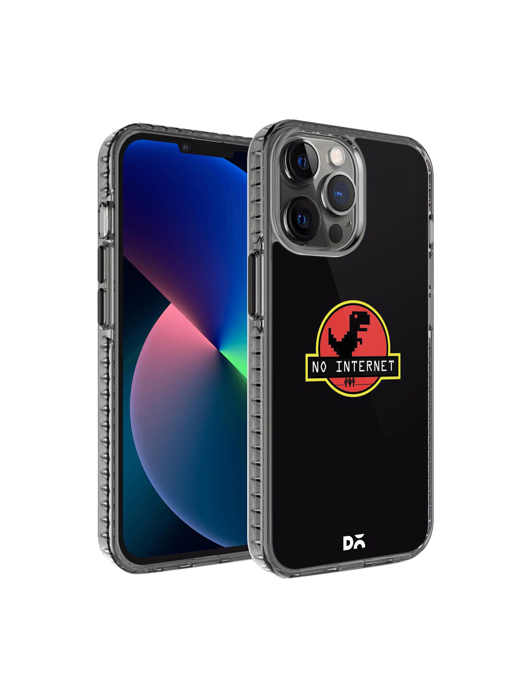 DailyObjects Black No Internet Printed iPhone 12 Pro Max Back Case