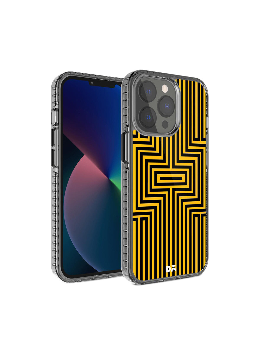 DailyObjects Yellow & Black Maze Ochre iPhone 13 Pro Back Case