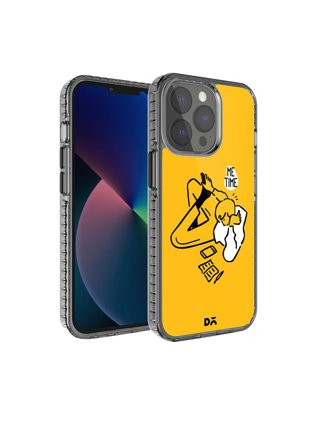 DailyObjects Unisex Yellow Printed Me Time Stride 2.0 iPhone 13 Pro Phone Case