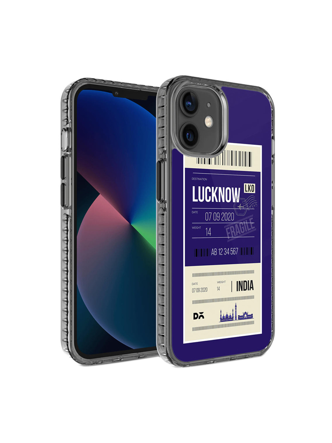 DailyObjects Blue & White Printed Lucknow City iPhone 12 Mini Phone Case