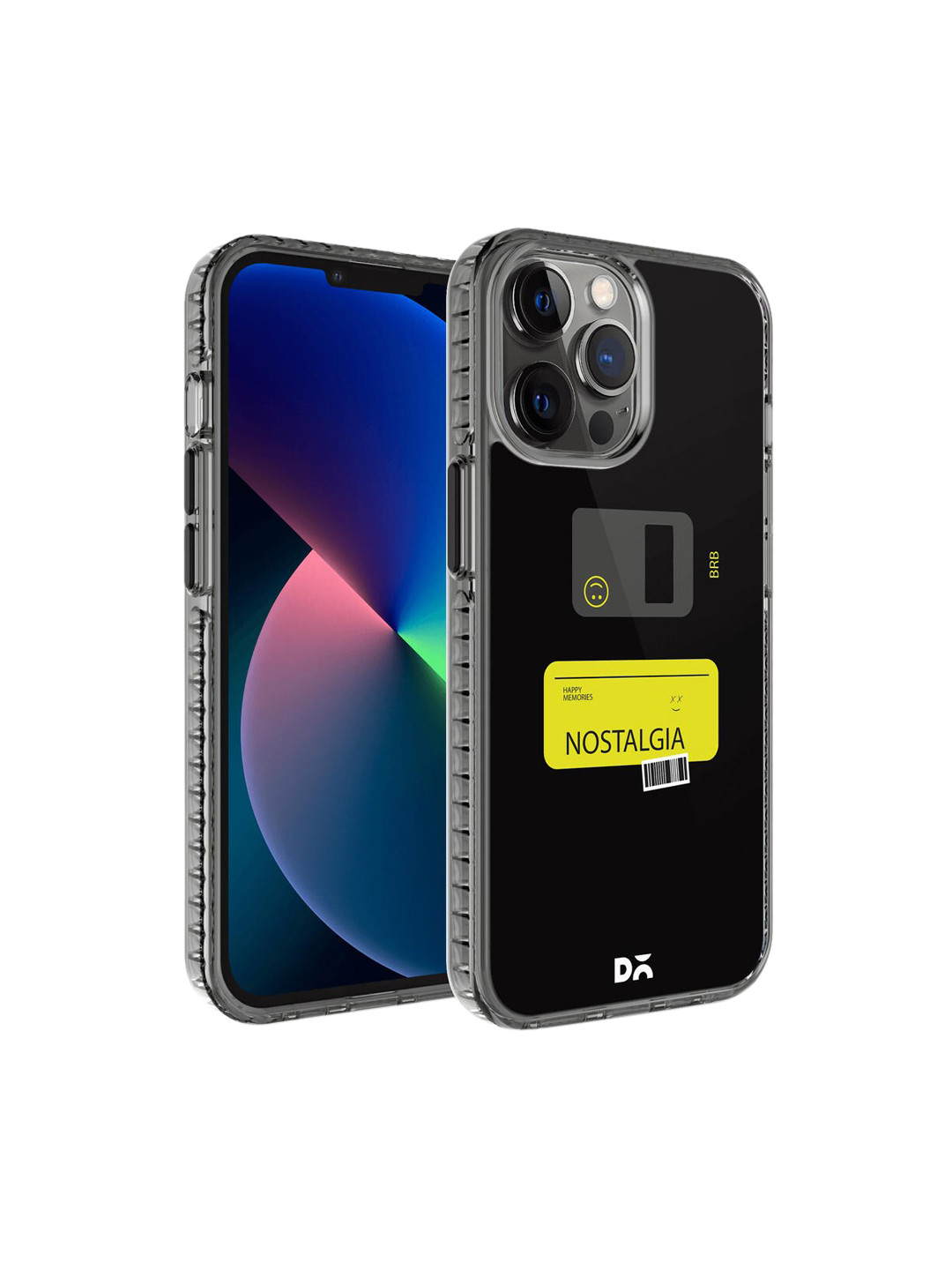 DailyObjects Yellow & Black Printed Nostalgia BRB Stride 2.0 iPhone 12 Pro Max Phone Case