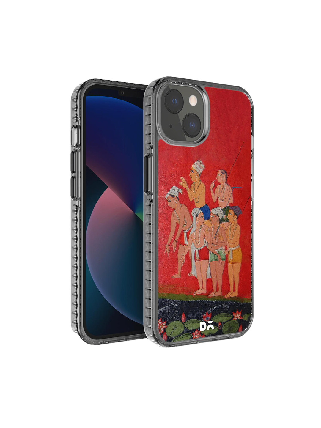 DailyObjects Tansparent & Red Printed iPhone 13 Back Cover