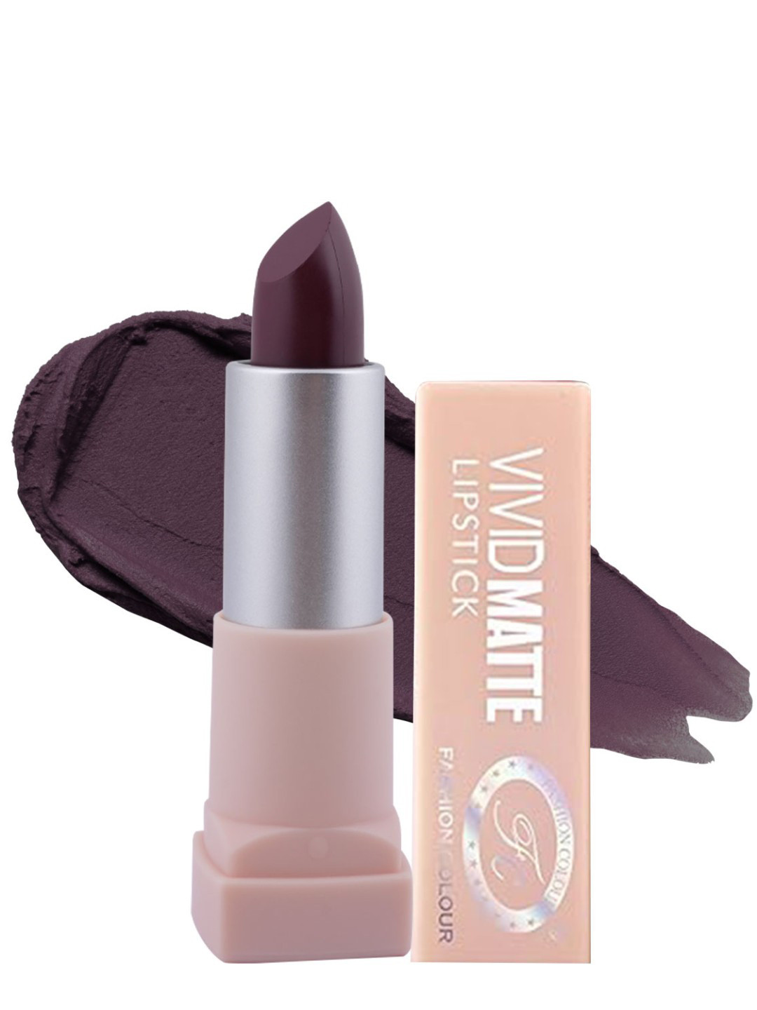 Fashion Colour Women Vivid Matte Velvet Texture Lipstick - Toffee 03
