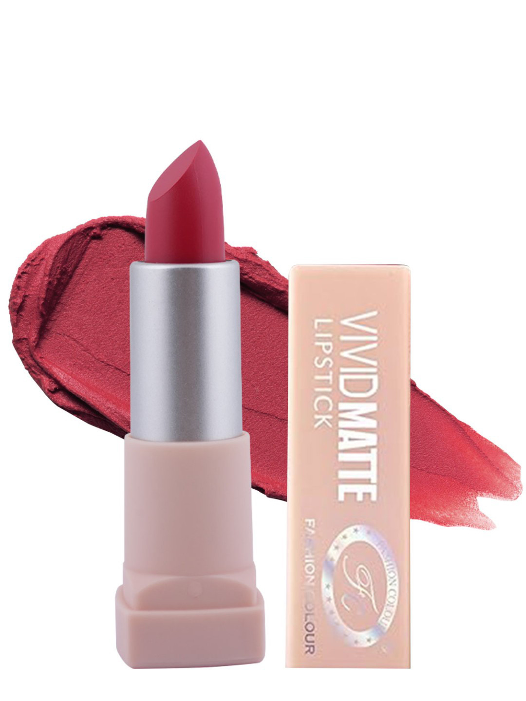 Fashion Colour  Vivid Matte Lipstick, 1 Indian Red 3.8gm