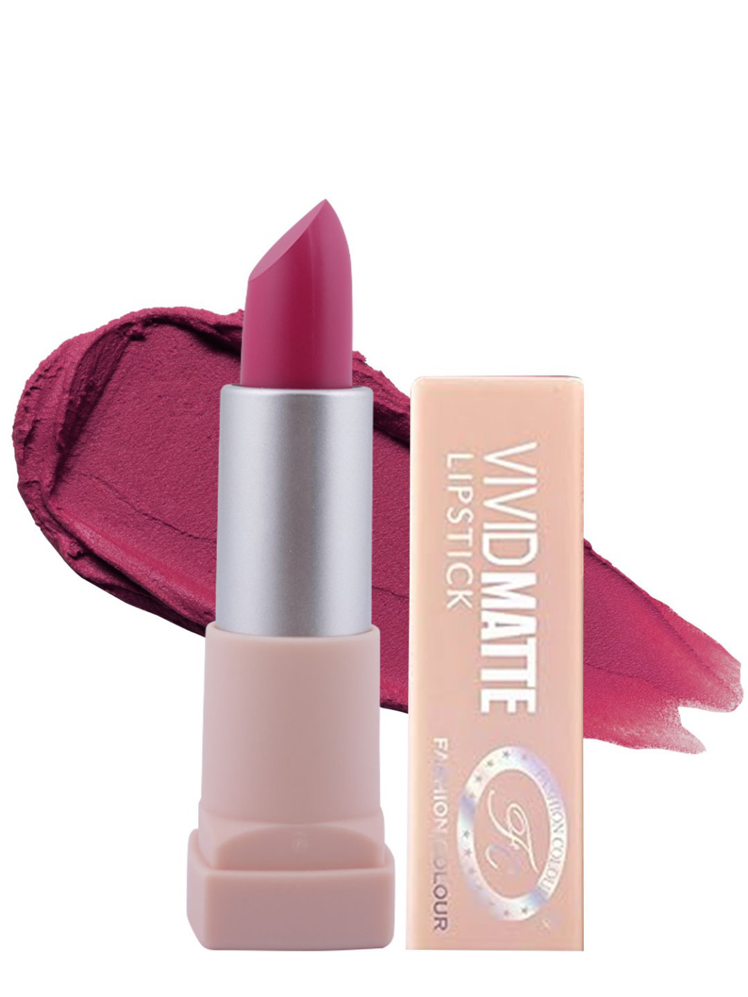 Fashion ColourVivid Matte Lipstick, 2 Soft Purple 3.8gm