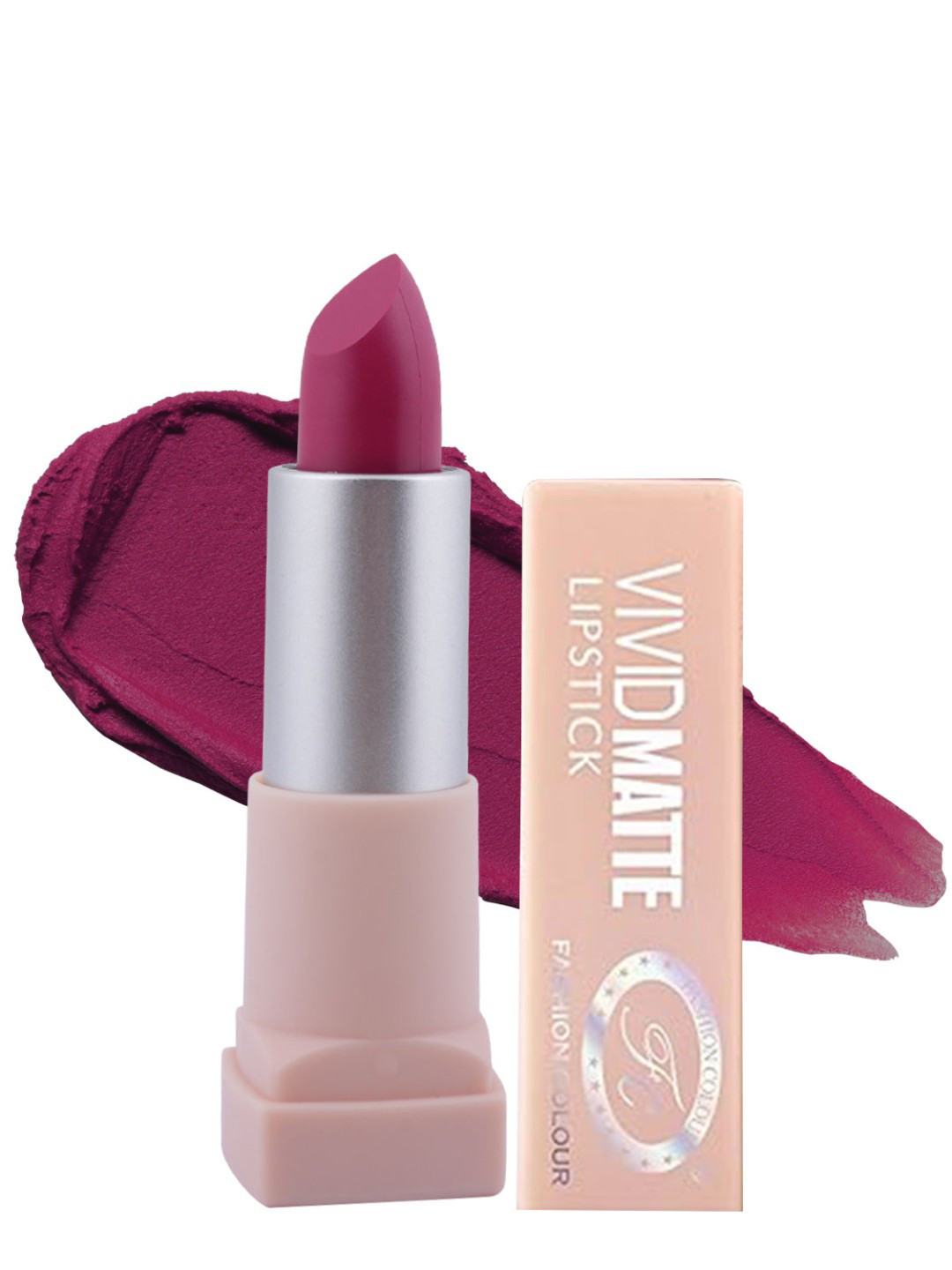 Fashion Colour Vivid Matte Lipstick, 7 Wild Rose 3.8gm