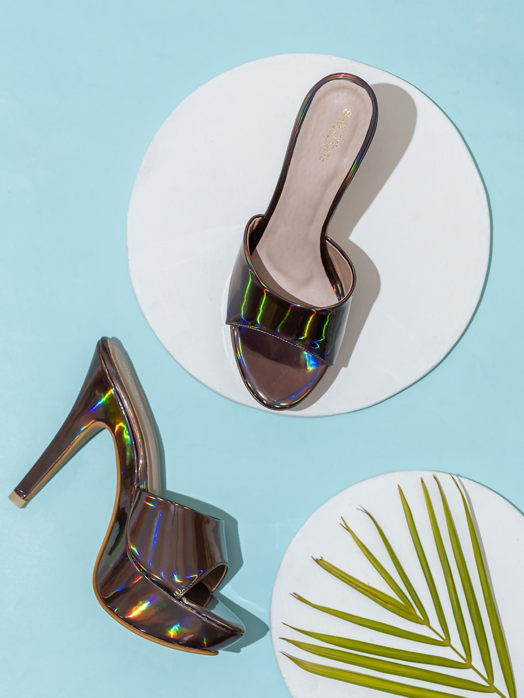 Shezone Grey Party Stiletto Heels