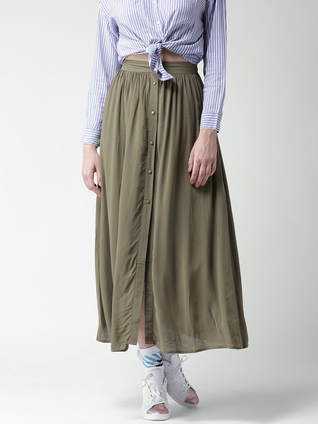 Everything You Do Olive Green Maxi Skirt | lupon.gov.ph