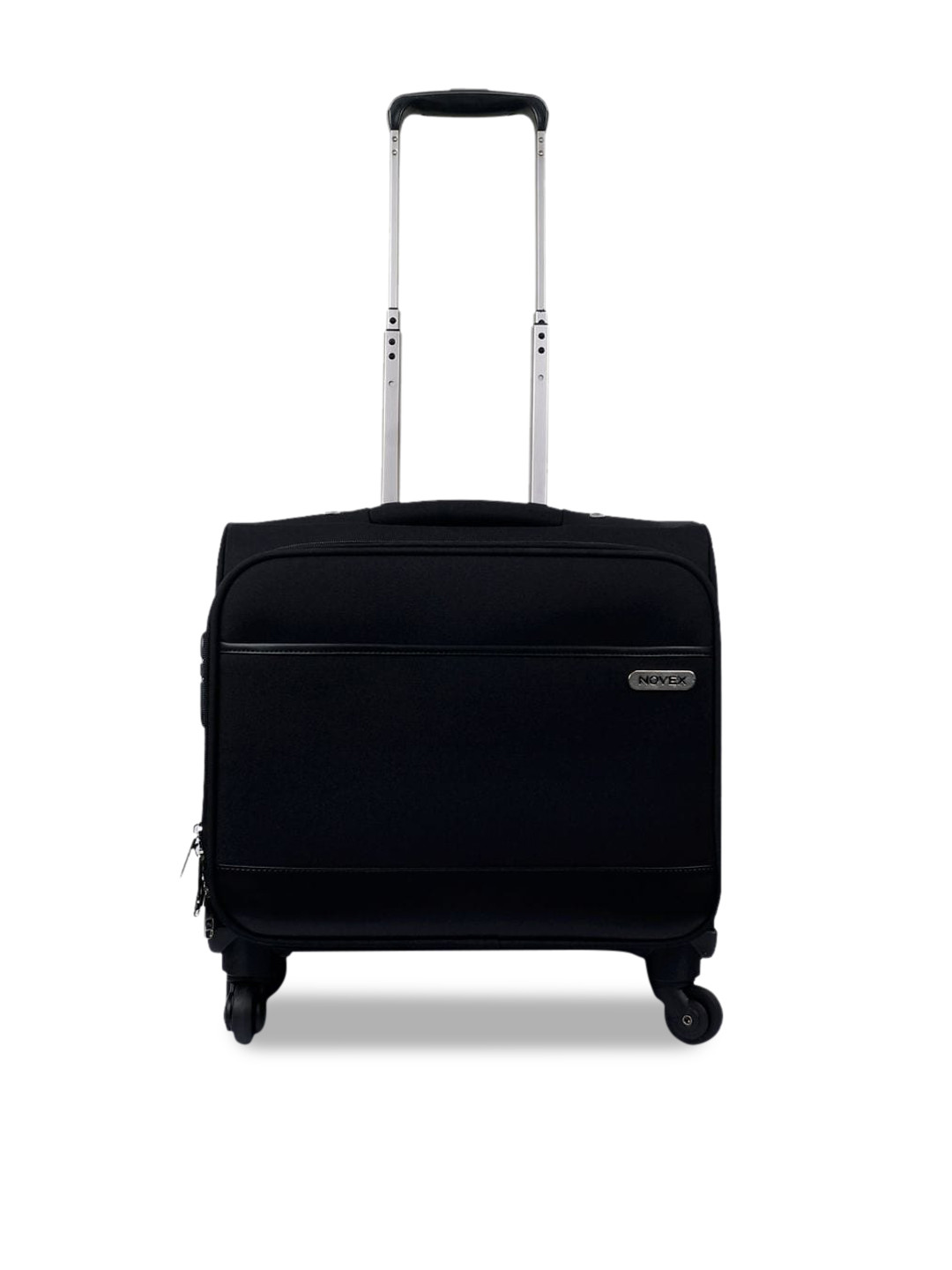 NOVEX Black Solid Laptop Trolley Bag