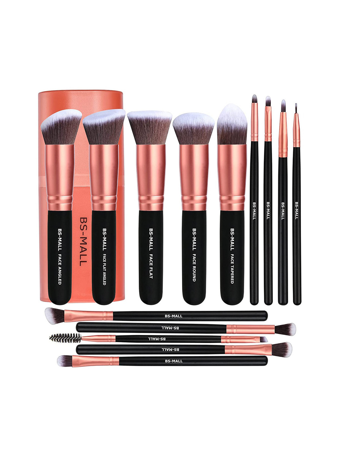 BS-MALL Set Of 14 Makeup Brush- Copper Gold