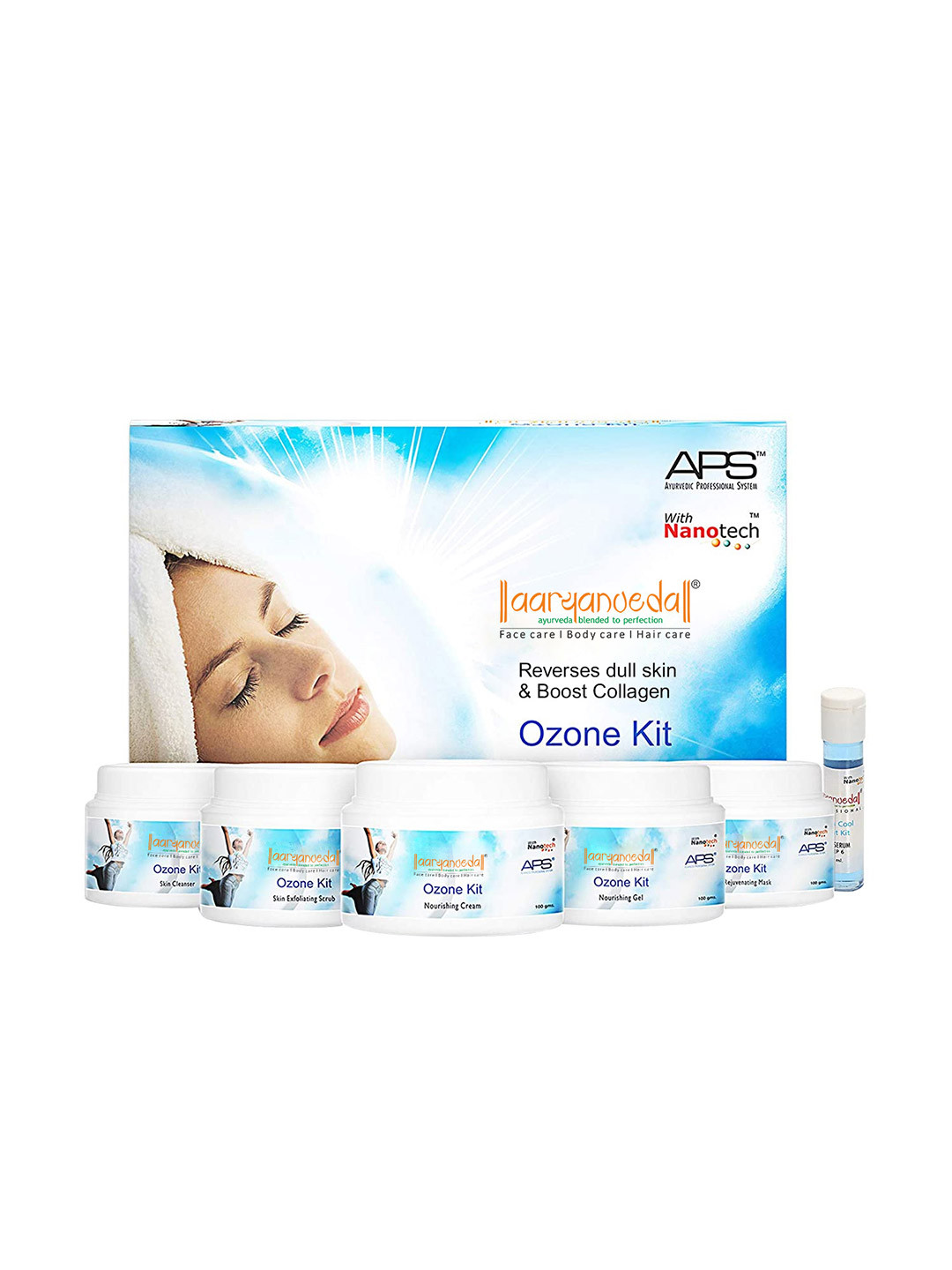 Aryanveda Ozone APS Facial Kit for Dull Skin & Protection from Harmful UV Rays - 510 g