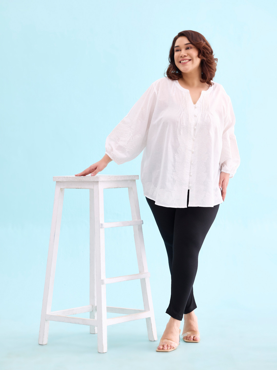 Go Colors Women Black Solid Ribbed Tights