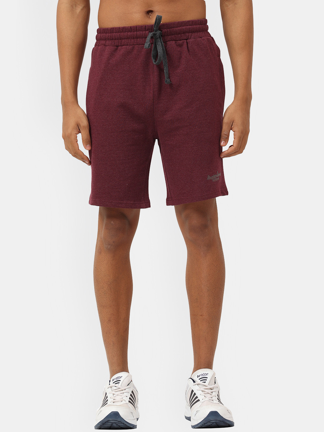 Masculino Latino Plus Men Maroon Shorts
