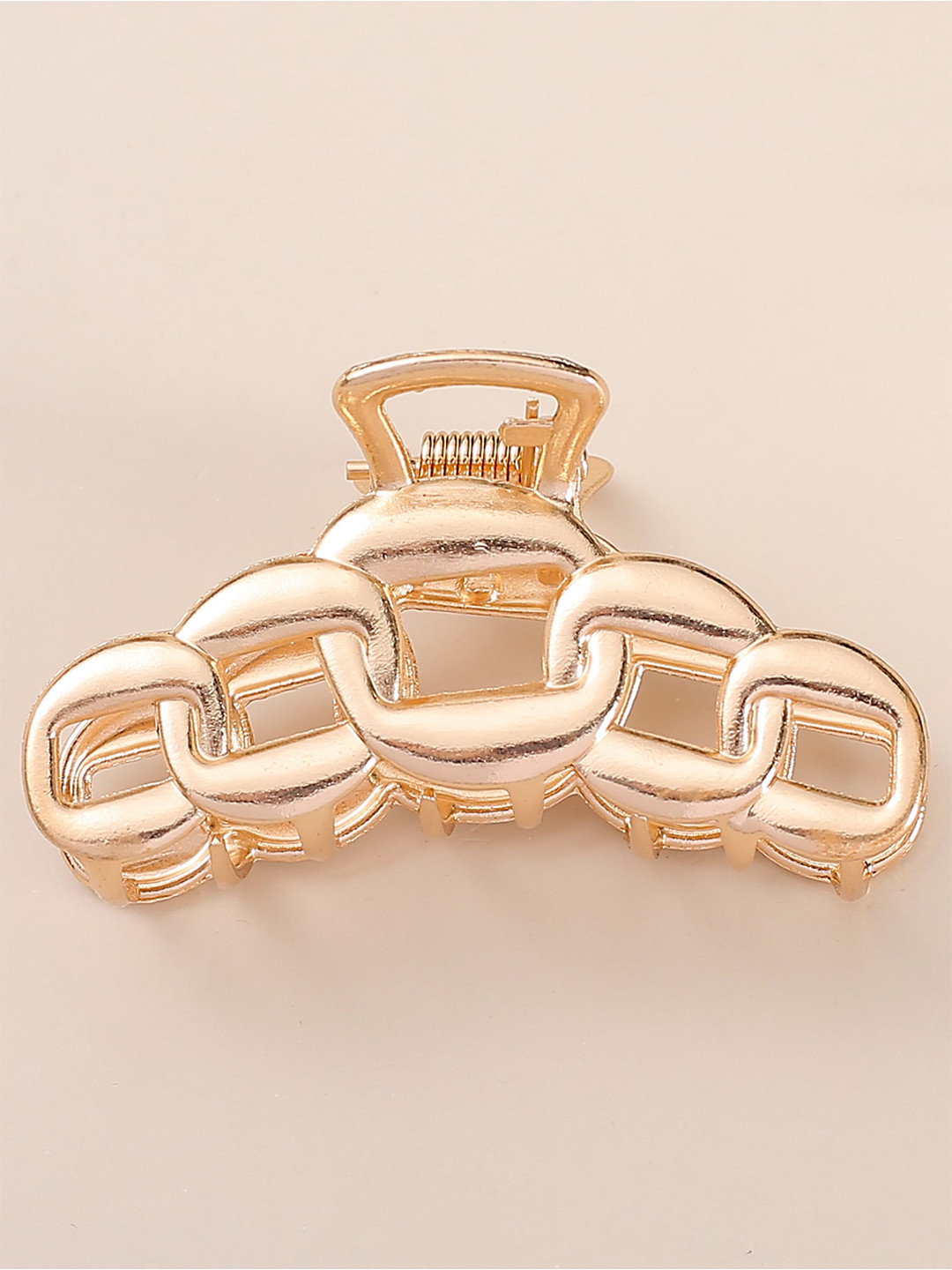 VAGHBHATT Women Gold-Toned Claw Clips Set Of 2