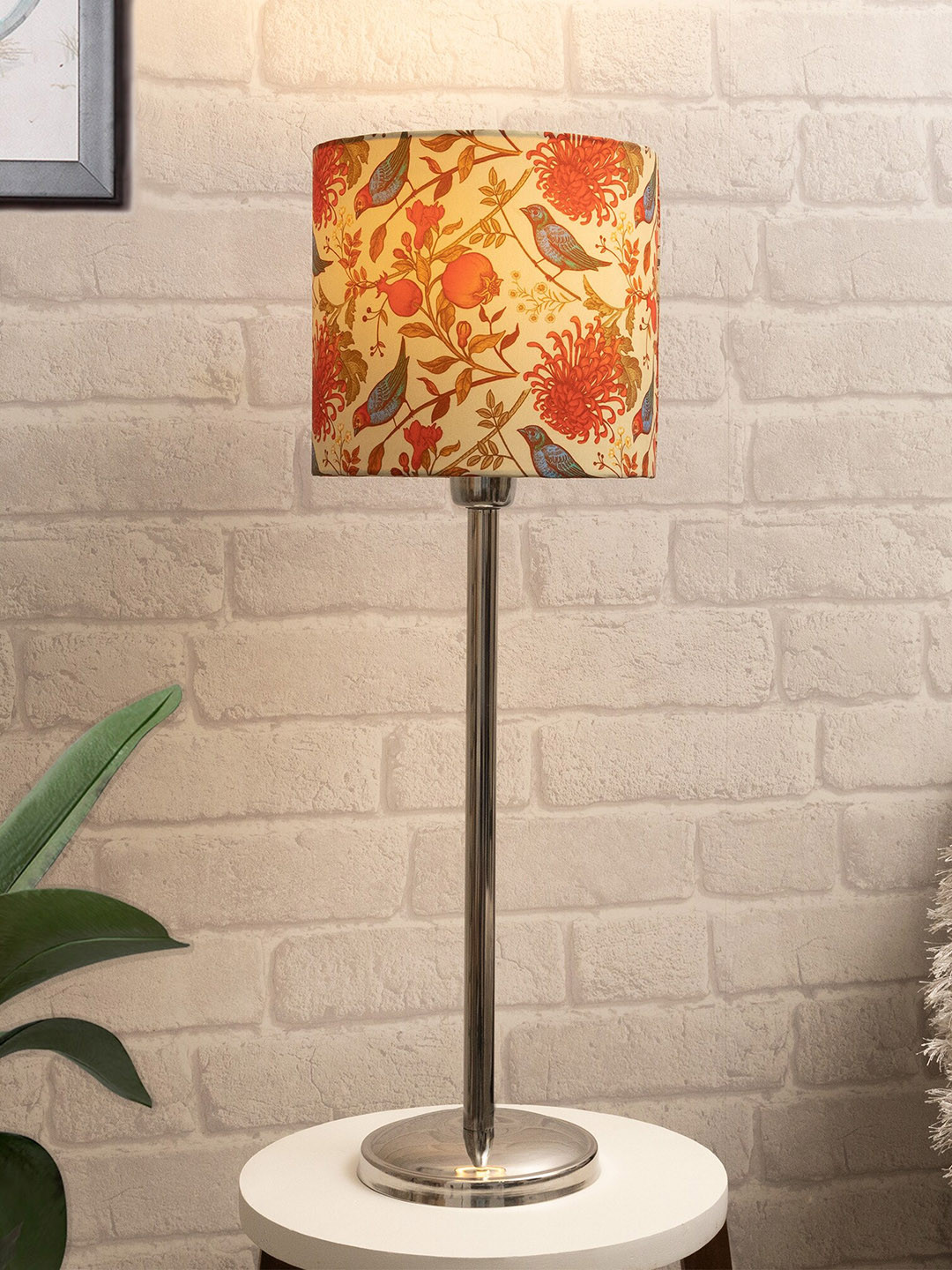 Homesake Multi-Coloured Birds Printed Table Lamp