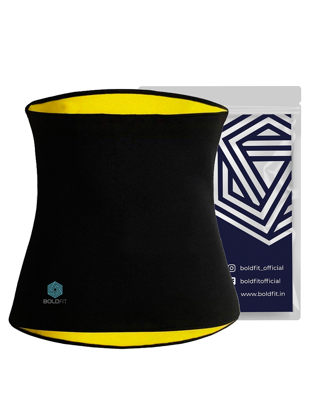 BOLDFIT Unisex Black Solid Tummy Shapewear