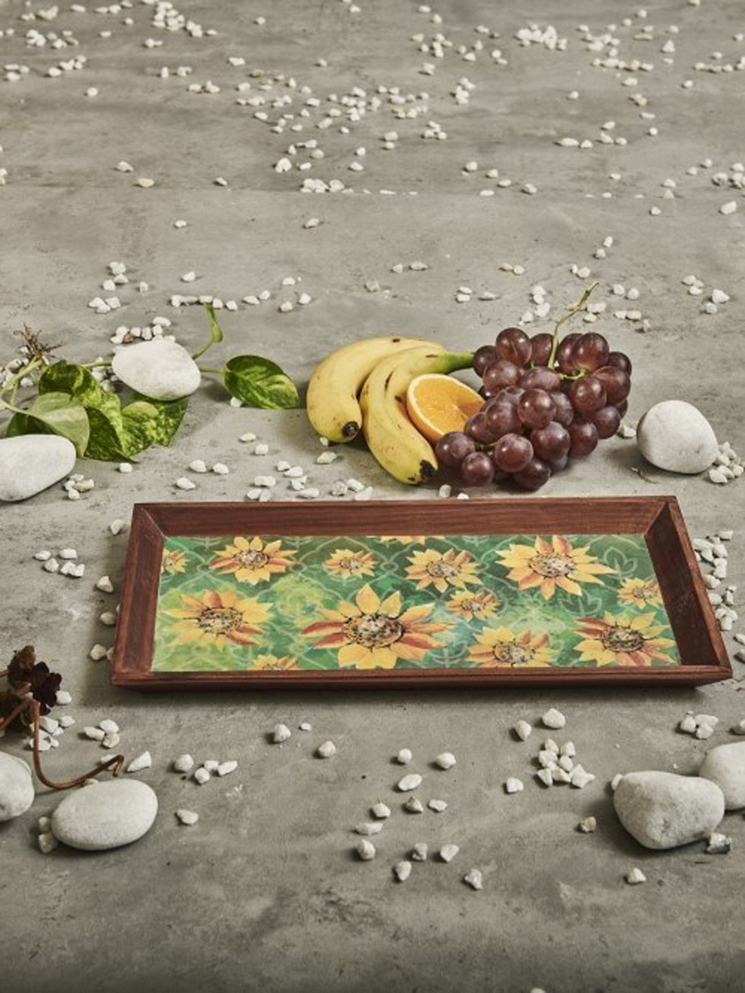 A Tiny Mistake Multi-Coloured Printed Rectangle Serving Tray