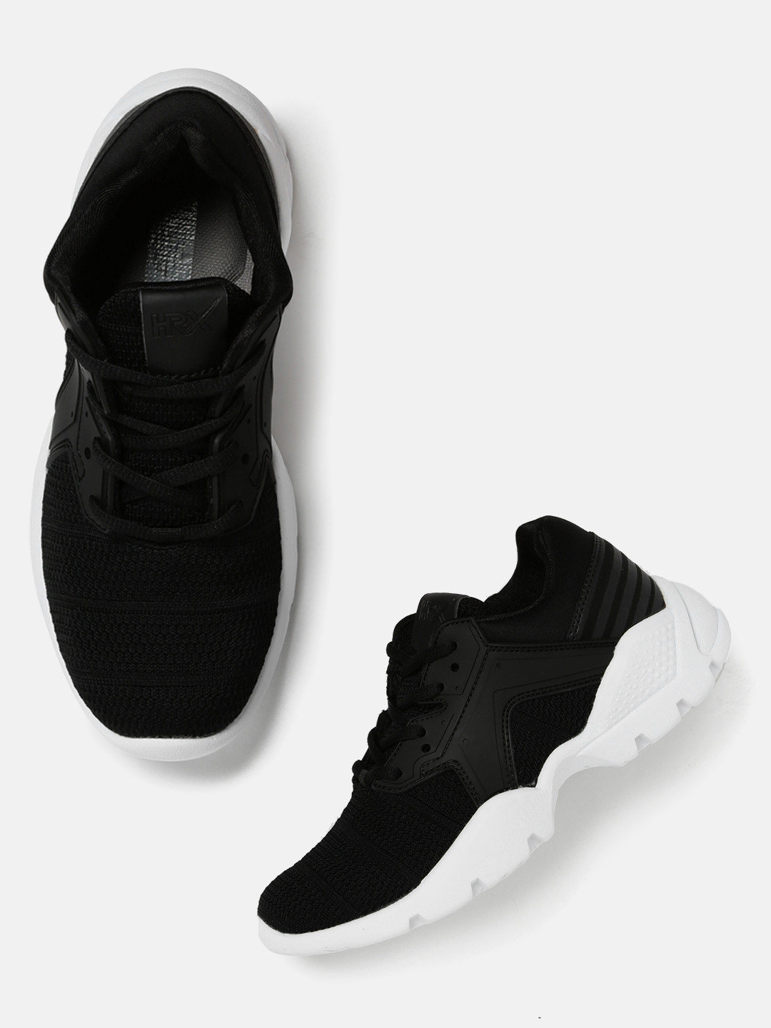 hrx by hrithik roshan black running shoes